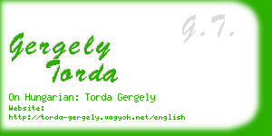 gergely torda business card